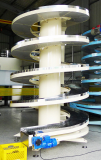 Vertical spiral conveyor 400mm width